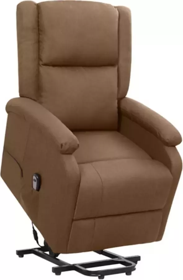 VidaXL Sta-op-stoel verstelbaar stof bruin - Foto 2