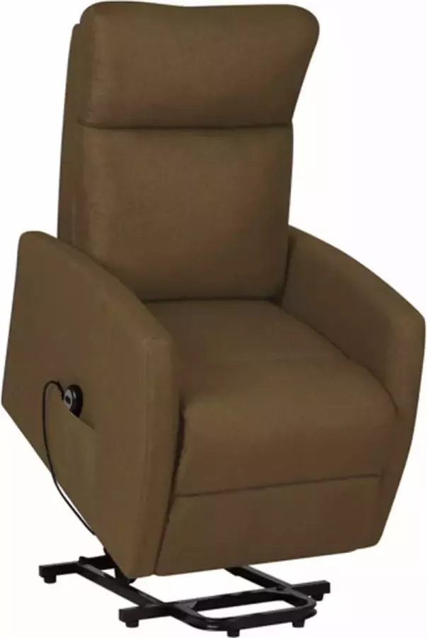 VidaXL Sta-op-stoel verstelbaar stof bruin - Foto 4