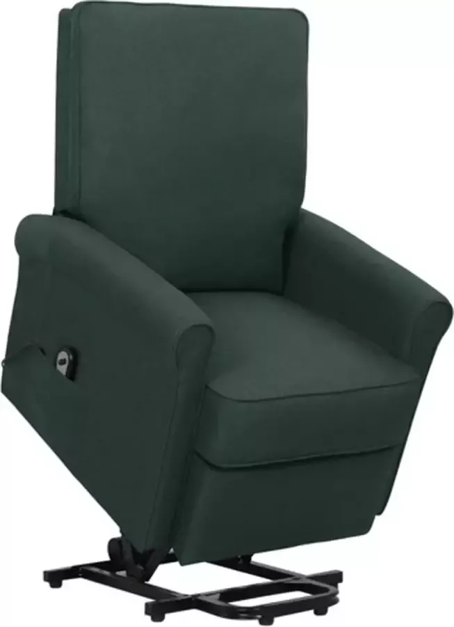 VidaXL Sta-op-stoel verstelbaar stof donkergroen - Foto 2
