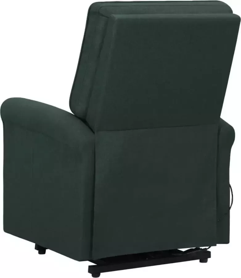 VidaXL Sta-op-stoel verstelbaar stof donkergroen