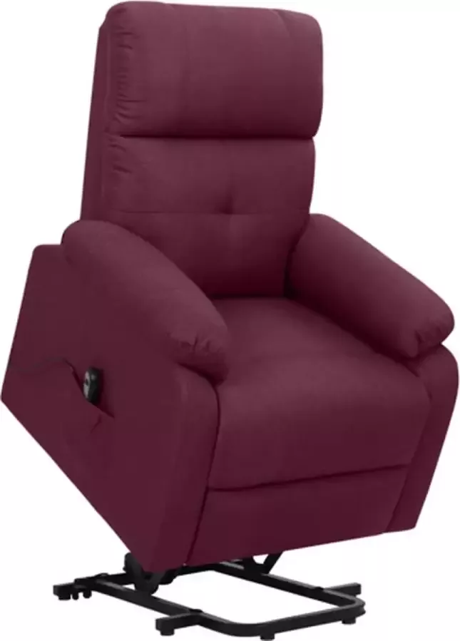 VidaXL Sta-op-stoel verstelbaar stof paars - Foto 2