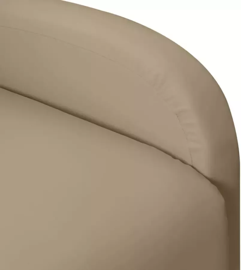 VIDAXL Sta-opstoel verstelbaar kunstleer cappuccinokleurig - Foto 1