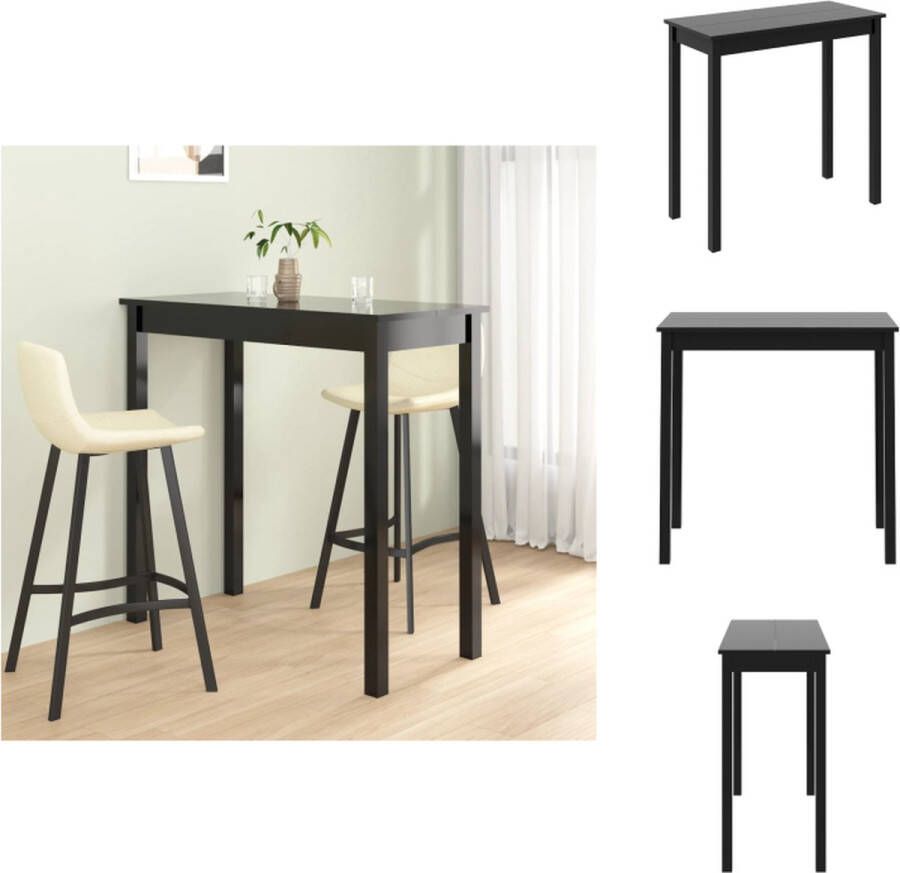 VidaXL Bartafel Bartafels Bar Tafel Bar Tafels Bartafel 115x55x107 cm MDF zwart