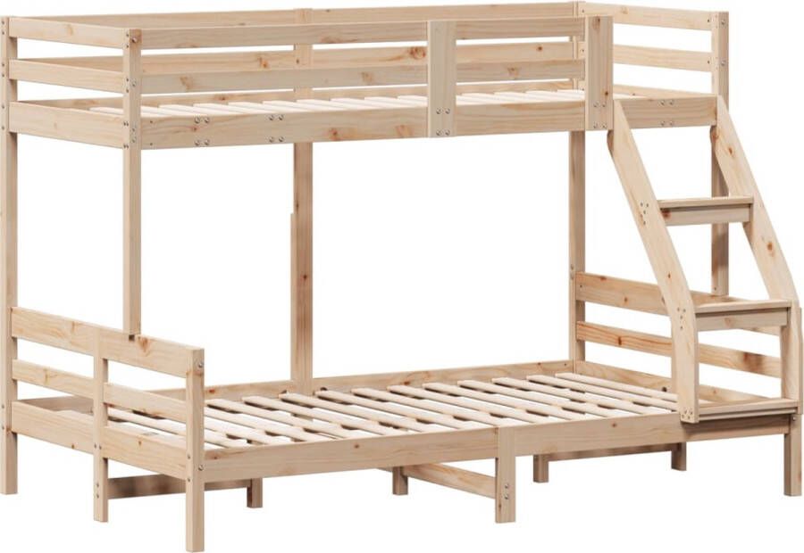 Vida XL Stapelbed massief grenenhout 80x200 120x200 cm SKU: V3207161 - Foto 8