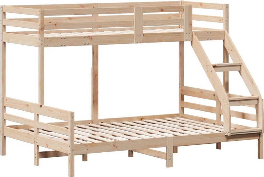 Vida XL Stapelbed massief grenenhout 80x200 140x200 cm SKU: V3207165 - Foto 7