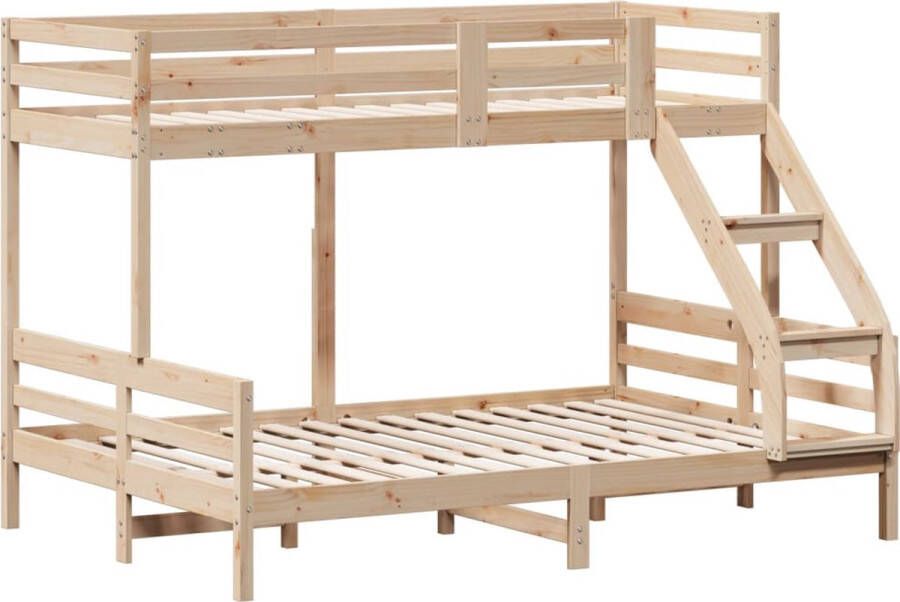Vida XL Stapelbed massief grenenhout 90x200 140x200 cm SKU: V3207189 - Foto 7