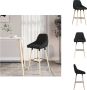 VidaXL Stoffen barkruk Zwart 48 x 54 x 99 cm Trendy en modern design Barkruk - Thumbnail 1