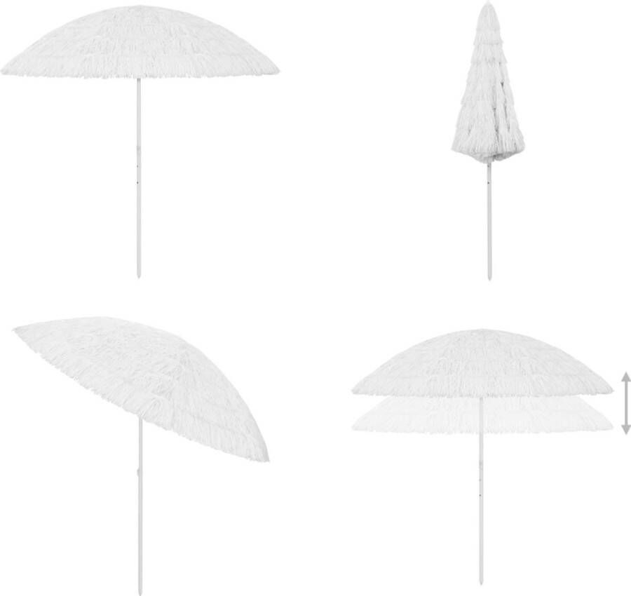 VidaXL Strandparasol Hawaï 300 cm wit Hawaï Strandparasol Hawaï Strandparasols Parasol Parasols