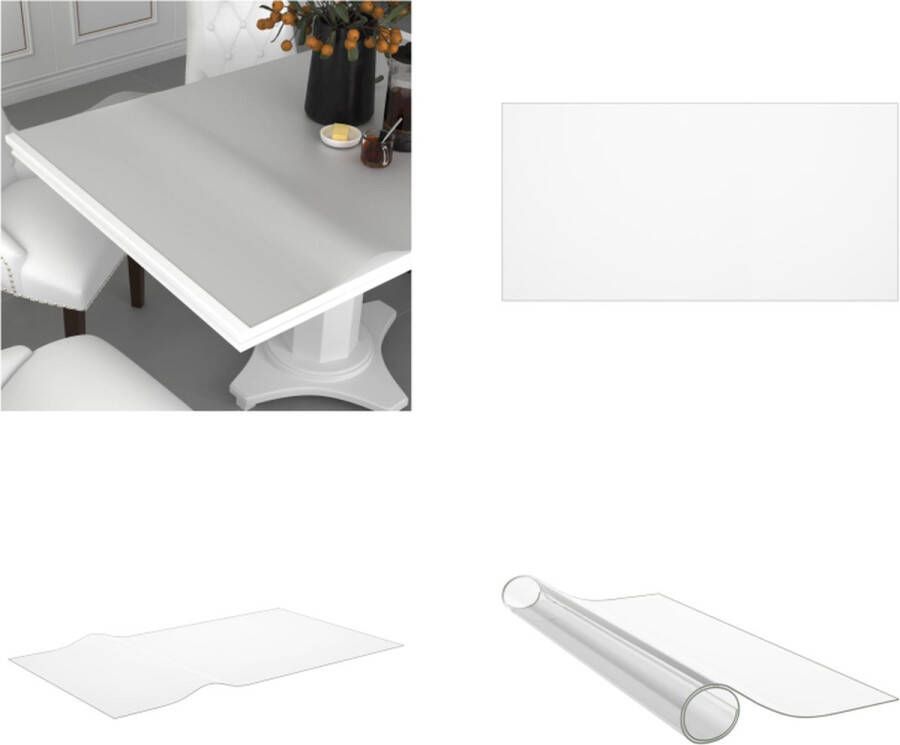 VidaXL Tafelbeschermer 180x90 cm 1-6 mm PVC mat Tafelbeschermer Tafelbeschermers Tafelfolie Tafelfolies