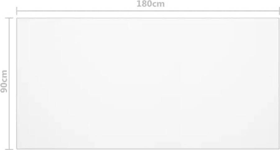VidaXL -Tafelbeschermer-180x90-cm-1 6-mm-PVC-transparant - Foto 2