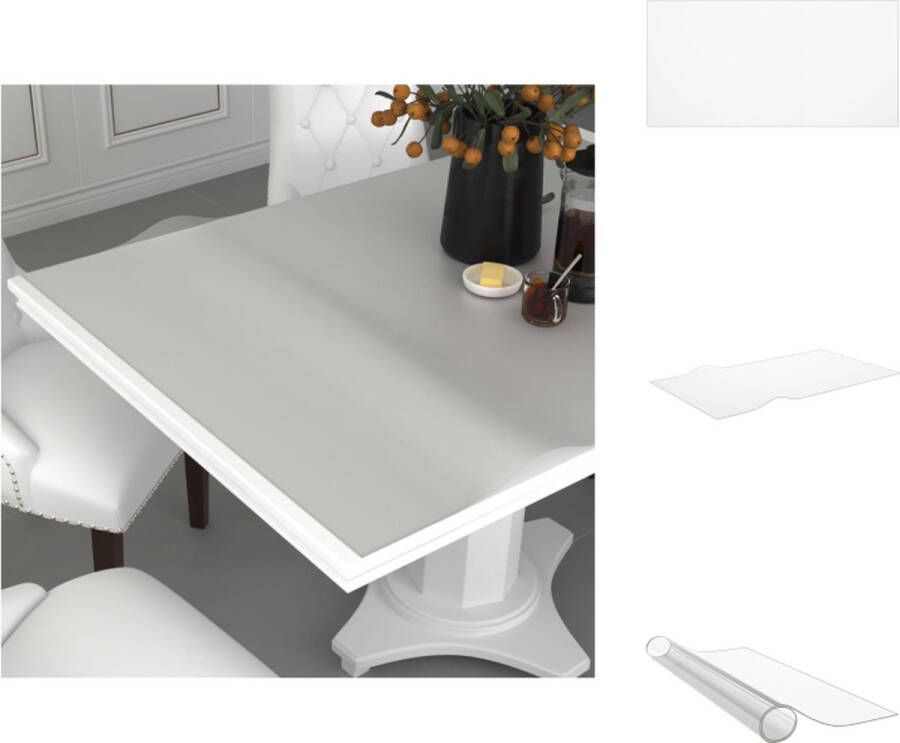 VidaXL Tafelbeschermer Rechthoekig 120 x 60 cm 2 mm dik PVC Mat Krasbestendig Waterbestendig Tafelonderdeel