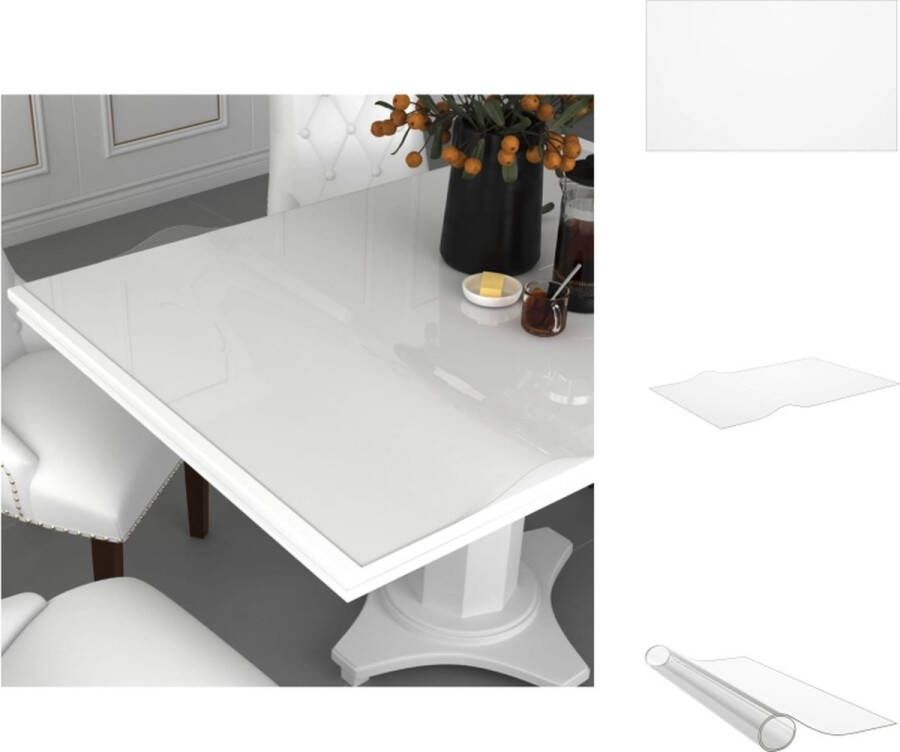 VidaXL -Tafelbeschermer-100x60-cm-1 6-mm-PVC-transparant - Foto 2