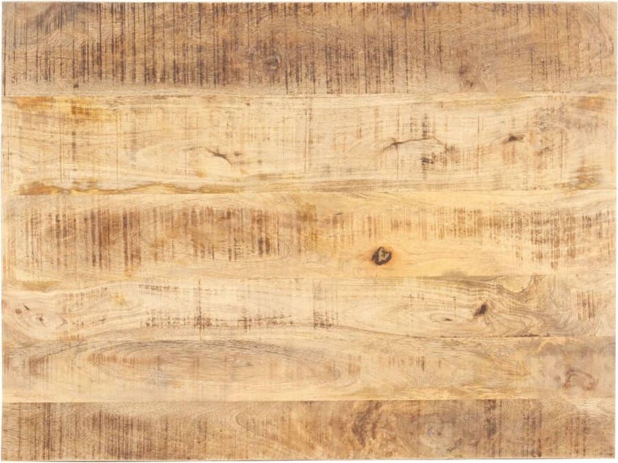 VidaXL Tafelblad 90x70 cm Massief Mangohout Tafeltje Tafelblad Mangohout Industrieel Rustic Vintage Eetkamer Keuken - Foto 2