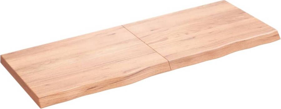 VidaXL Tafelblad 160x60 cm Massief Eikenhout Eikenhouten Tafelblad Massief Eikenhout Tafelblad Vervangen Salontafel Eetkamertafel Design Tafelblad Vintage Tafelblad Industriële Tafel - Foto 2