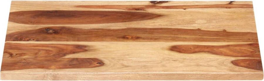 VidaXL -Tafelblad-25-27-mm-60x90-cm-massief-sheeshamhout - Foto 2
