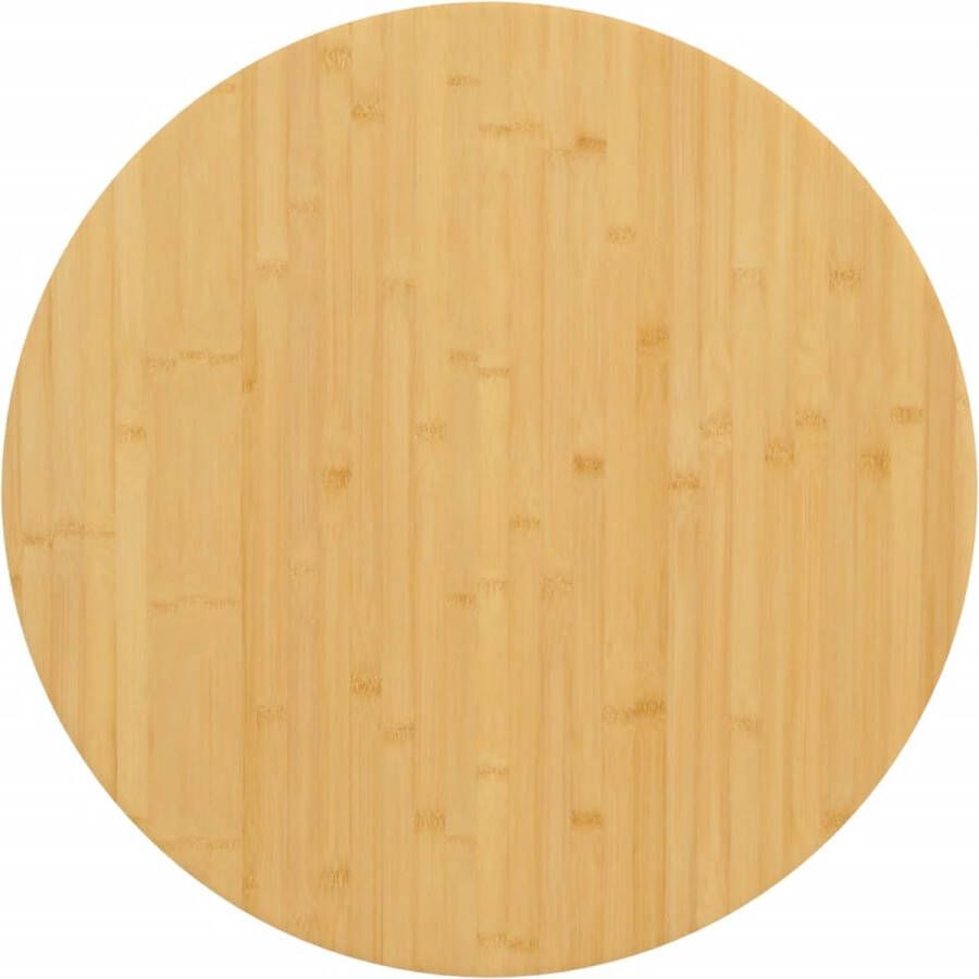 VidaXL Tafelblad Ã˜ 90x2 5 cm bamboe
