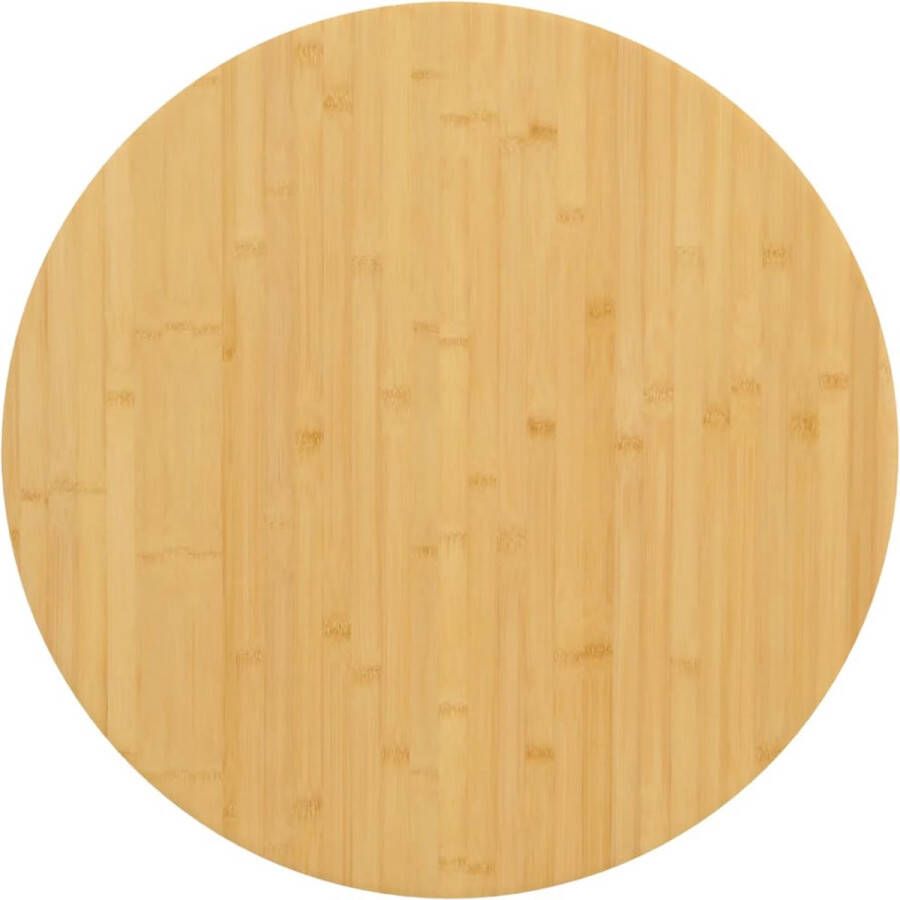 VidaXL Tafelblad Ã˜ 70x1 5 cm bamboe