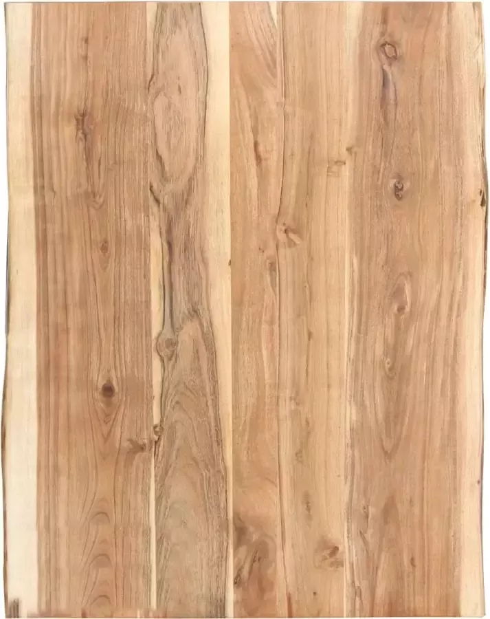 VidaXL Tafelblad Massief Acaciahout 80x60 cm Tafelblad Acaciahout Houten Tafelblad Salontafel Bureau Eettafel Decoratief Tafelblad Vintage Tafelblad Landelijk Tafelblad - Foto 2
