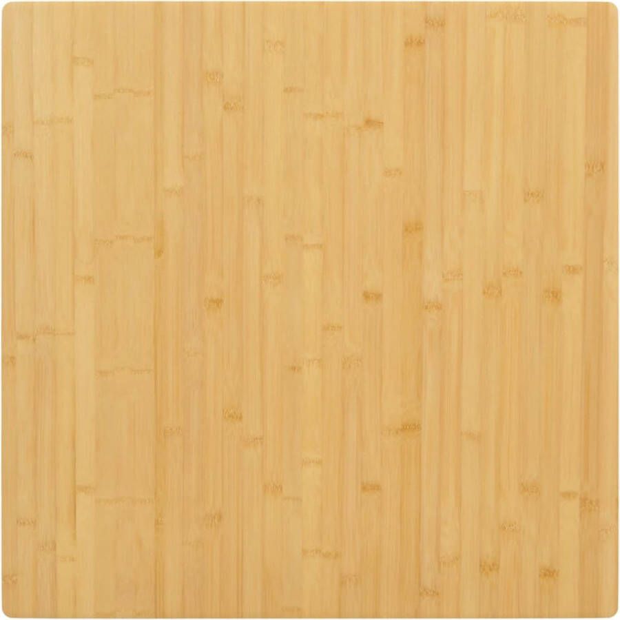 VidaXL Tafelblad Bamboe 90x90x4 cm Bamboetafelblad Ronde Tafel Houten Tafelblad Salontafel Bijzet Tafellab Bruine Tafel Multifunctioneel Tafelblad - Foto 3