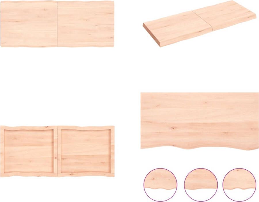 VidaXL -Tafelblad-natuurlijke-rand-120x50x(2-6)-cm-massief-eikenhout - Foto 4