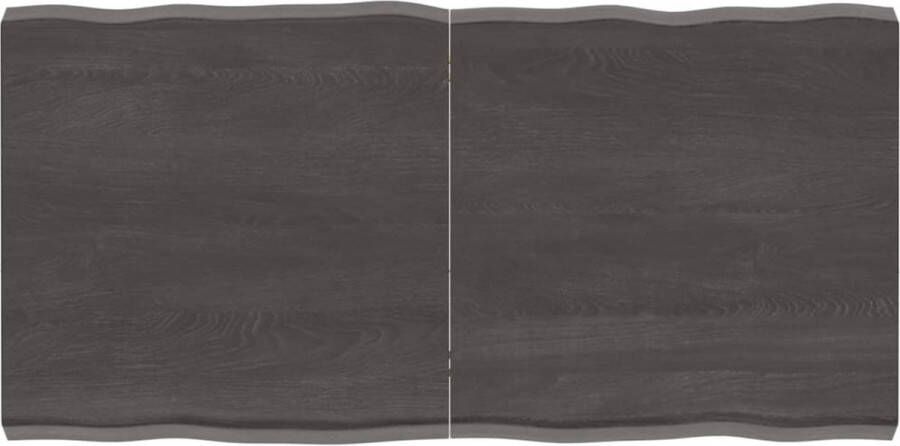 VidaXL -Tafelblad-natuurlijke-rand-120x60x(2-6)cm-eikenhout-donkerbruin - Foto 5