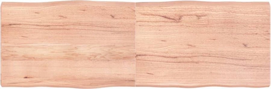 VidaXL Tafelblad Eikenhout 180x60cm Lichtbruin Eikenhouten Tafelblad Vervangen Salontafel Eetkamertafel Keukenblad Industrieel Tafelblad Vintage Tafelblad Rustiek Tafelblad Massief Eiken - Foto 2