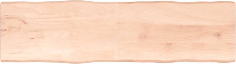VidaXL Tafelblad 220x60 cm Massief Eikenhout Tafelblad Eikenhouten Tafelblad Massief Eikenhout Eetkamertafel Salontafel Kantoor Tafel Vintage Tafel Industriële Tafel Rustieke Tafel - Foto 2