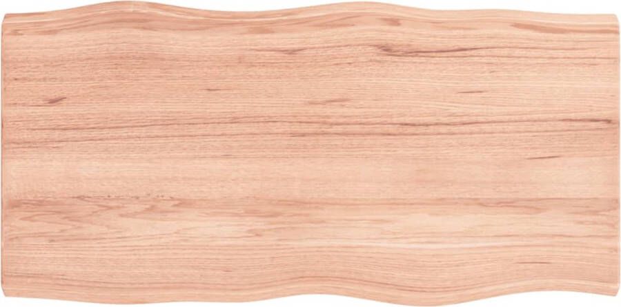 VidaXL Tafelblad Eikenhout 80x40 cm Lichtbruin Tafelblad Eikenhouten Tafelblad Massief Eikenhout Vintage Tafelblad Landelijke Tafelblad Salontafel Eetkamertafel