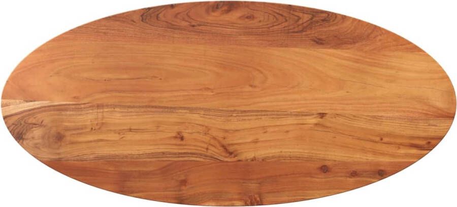VidaXL -Tafelblad-ovaal-100x40x3 8-cm-massief-acaciahout