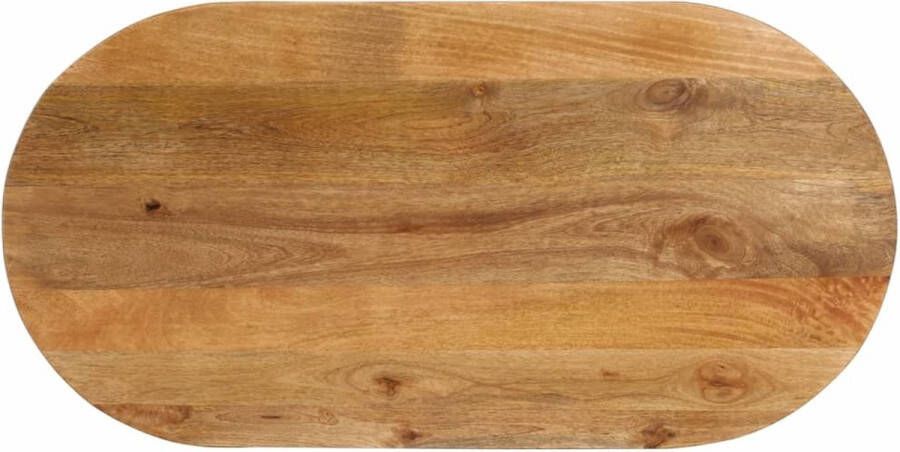 VidaXL -Tafelblad-ovaal-100x40x3 8-cm-massief-mangohout