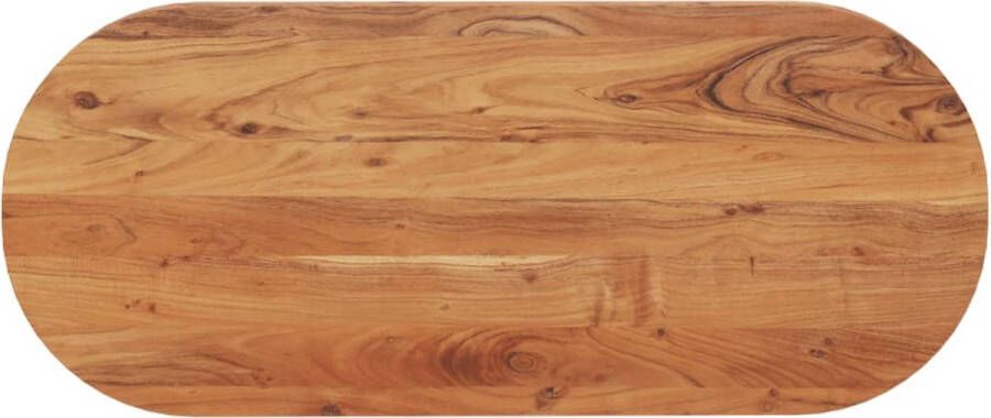 VidaXL -Tafelblad-ovaal-120x50x2 5-cm-massief-acaciahout