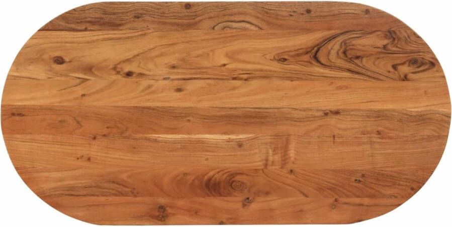 VidaXL -Tafelblad-ovaal-120x60x2 5-cm-massief-acaciahout