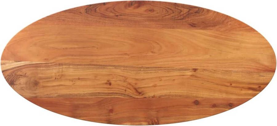 VidaXL -Tafelblad-ovaal-120x60x2 5-cm-massief-acaciahout