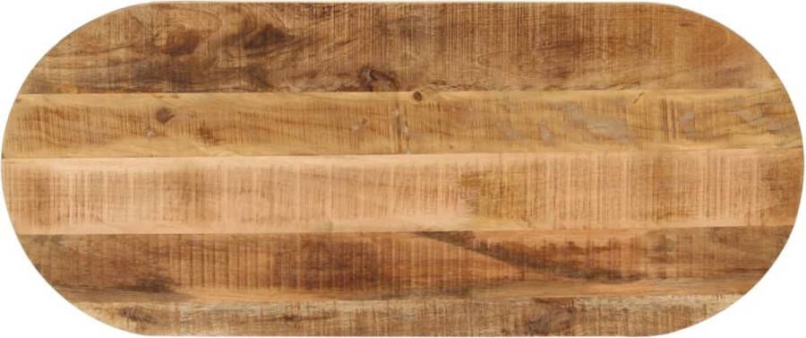 VidaXL -Tafelblad-ovaal-120x60x3 8-cm-massief-ruw-mangohout - Foto 2