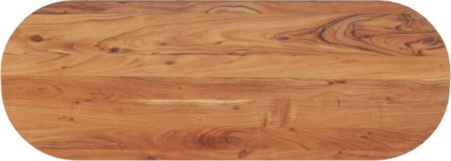 VidaXL -Tafelblad-ovaal-140x50x2 5-cm-massief-acaciahout