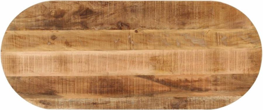VidaXL -Tafelblad-ovaal-140x50x3 8-cm-massief-ruw-mangohout - Foto 2