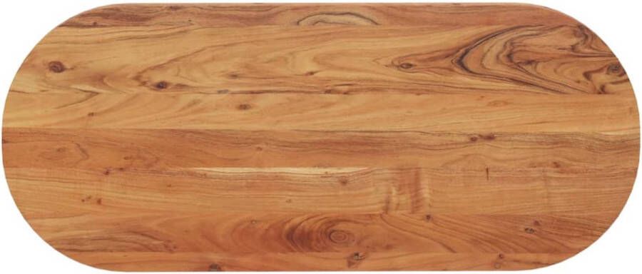 VidaXL -Tafelblad-ovaal-140x60x3 8-cm-massief-acaciahout