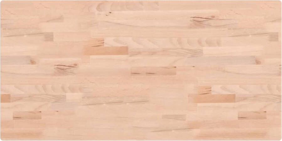 VidaXL -Tafelblad-rechthoekig-100x50x2 5-cm-massief-beukenhout - Foto 3