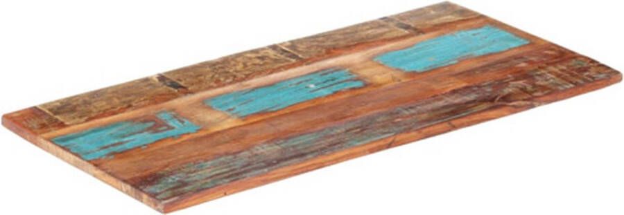 VidaXL Tafelblad rechthoekig 25-27 mm 60x140cm massief gerecycled hout