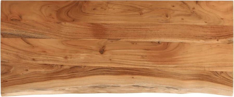 VidaXL Tafelblad Acaciahout 110x40 cm Natuurlijke Rand Houten Tafelblad Acacia Hout Tafelblad Vervangen Salontafel Blad Eethoek Tafelblad
