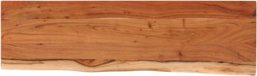 VidaXL -Tafelblad-rechthoekig-natuurlijke-rand-140x40x2 5-cm-acaciahout - Foto 2