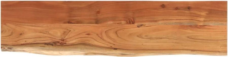 VidaXL -Tafelblad-rechthoekig-natuurlijke-rand-160x40x3 8-cm-acaciahout - Foto 2