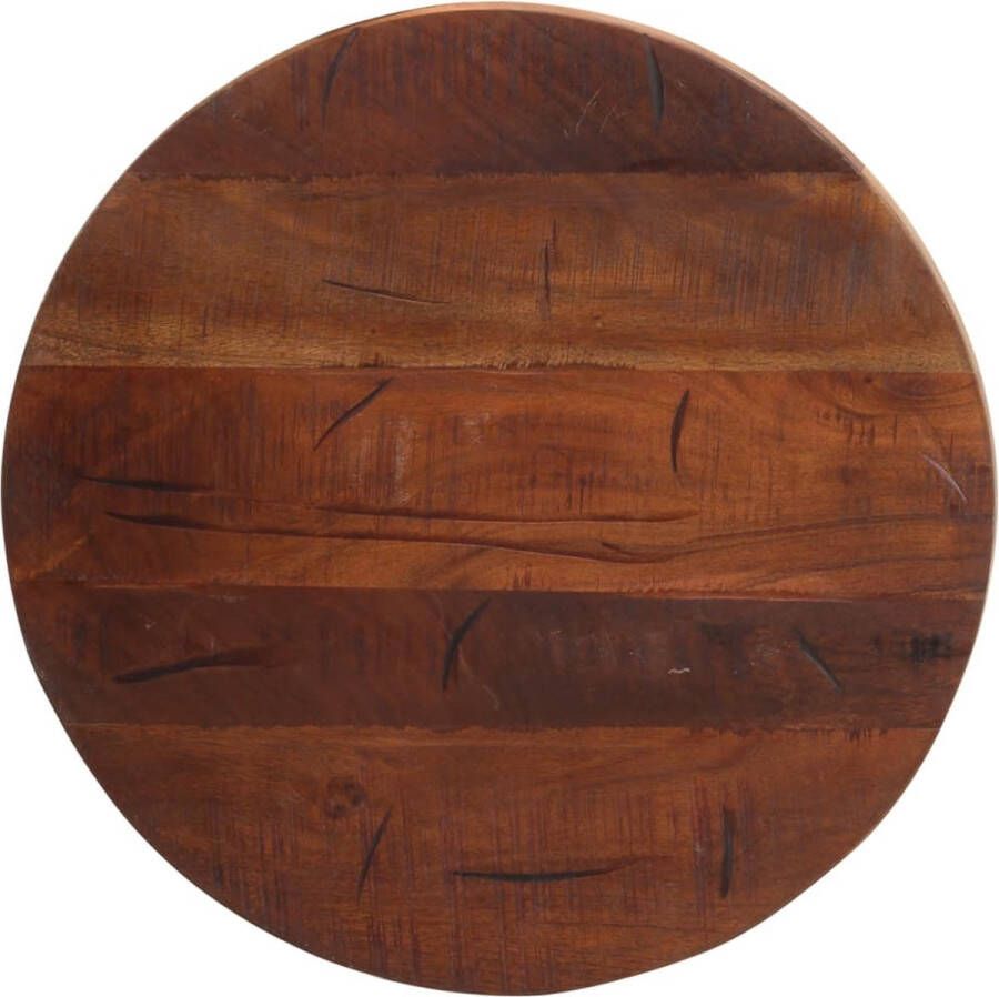 VidaXL -Tafelblad-rond-Ø-50x2 5-cm-massief-gerecycled-hout - Foto 1