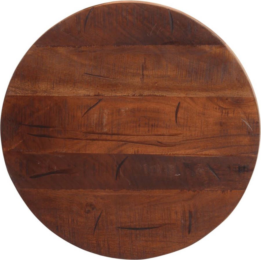 VidaXL -Tafelblad-rond-Ø-50x3 8-cm-massief-gerecycled-hout