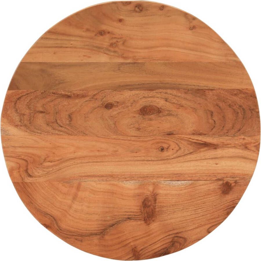 VidaXL -Tafelblad-rond-Ø-60x2 5-cm-massief-acaciahout - Foto 1