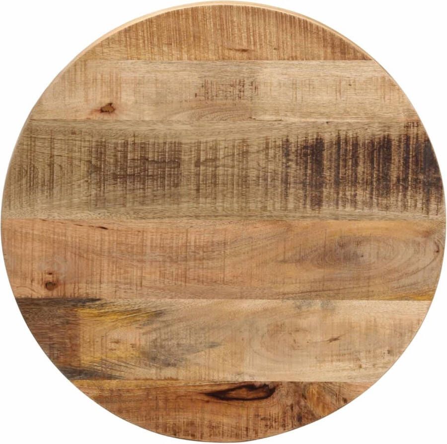 VidaXL -Tafelblad-rond-Ø-60x2 5-cm-massief-ruw-mangohout