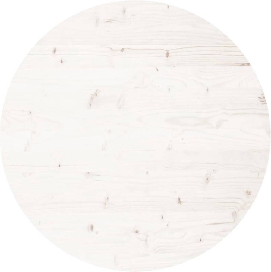 The Living Store Tafelblad Grenenhout 70 x 3 cm Rustieke uitstraling Tafelscherm Tafelblad Houten Tafelblad Grenenhout Wit Tafelblad - Foto 2