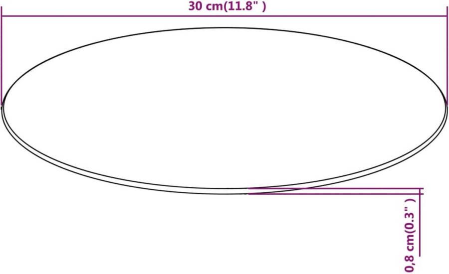 VidaXL -Tafelblad-van-gehard-glas-700-mm-rond - Foto 2