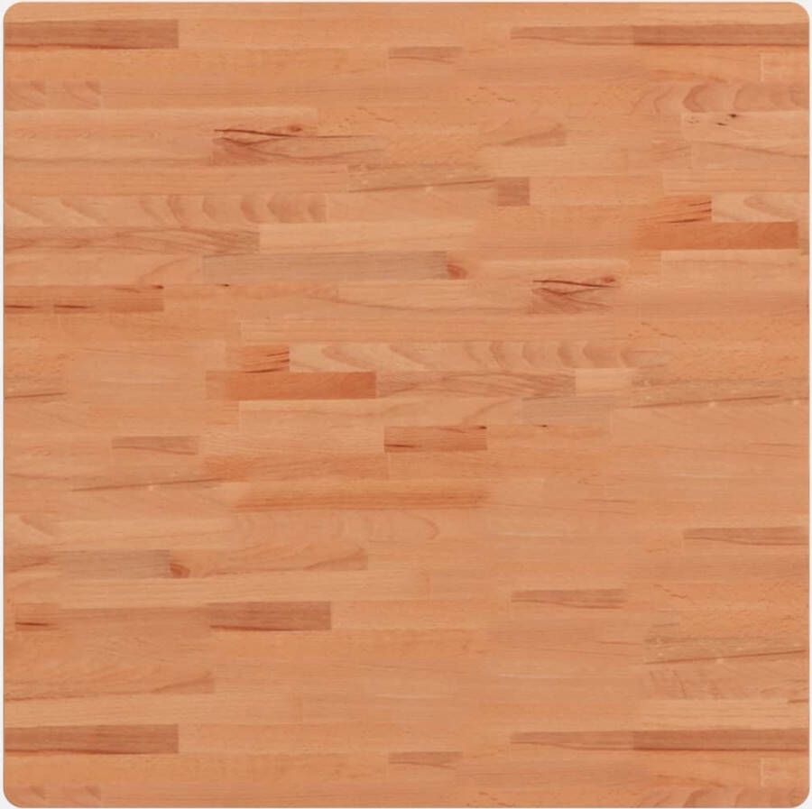 VidaXL Tafelblad Vierkant 80x80 cm Beukenhout Houten Tafelblad Beukenhout Tafelblad Vierkant Tafelblad Eettafel Blad Salontafel Blad Tafelbladen Kopen