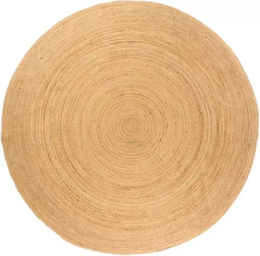 VidaXL -Tapijt-rond-180-cm-gevlochten-jute - Foto 2